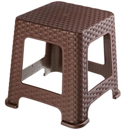 Табурет h45см пластик РОТАНГ коричневый (10)