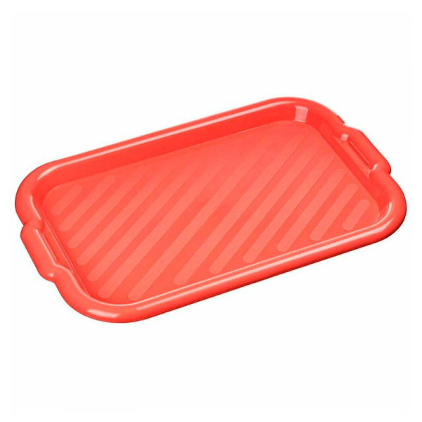 Поднос 430*275*25мм пластик Verona красный прямоугольный (60) 221109306/01