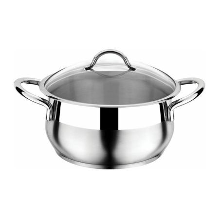 Кастрюля 10л 26*20см нерж.сталь Everest стекл.крышка 3ТТСКК0320049 (4)