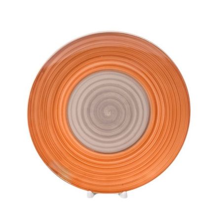 Тарелка мелкая 27см керамика Аэрография КЭМЭЛ обеденная (6/24)