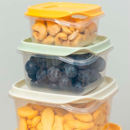 Контейнеры пищевые набор 3шт 0,45/0,75/1,2л пластик CLEVER (12)