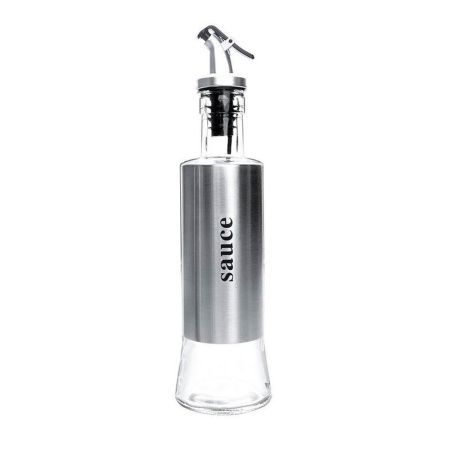 Бутылка для масла 400мл стекло с мет.дозатором YF-1027 (48)