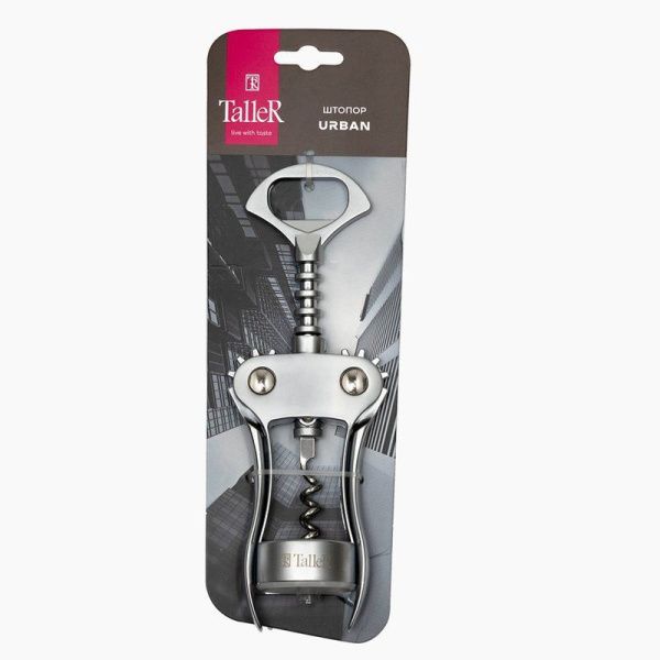 Штопор 18,5*6,4*3,9см нерж.сталь TalleR TR-65121 (12)