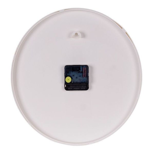 Часы настенные 30см пластик РУБИН Классика белый с золотом (10)