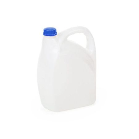Канистра 5л 220*125*295мм D-горловины 35мм пластик КАПЛЯ белая ТНТ (10)