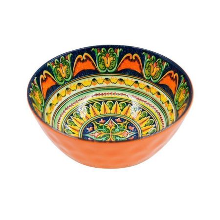 Салатник 800мл 16см фарфор ARABESQUE оранжевый (48)