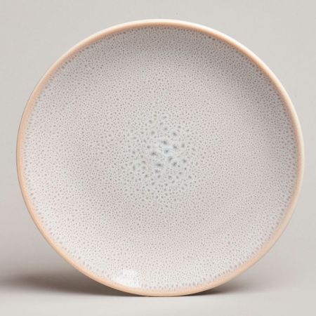 Тарелка мелкая 20,5см керамика Crocus бежевая десертная (4/24)