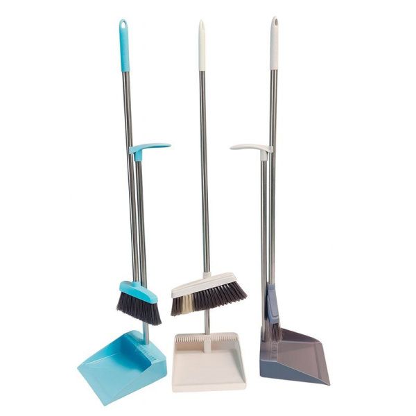 Набор Ленивка пластик щетка для пола с совком 82*28/73*25см 3306/JC-18014 (60)