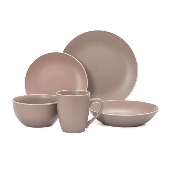 Тарелка мелкая 24см керамика SCANDY CAPPUCCINO обеденная TDP540 (6/24)