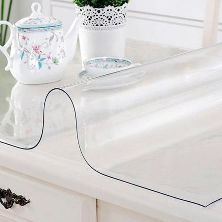 Клеенка силиконовая прозрачная Dekorelle 1,2мм*0,9м (цена указана за погонный сантиметр)