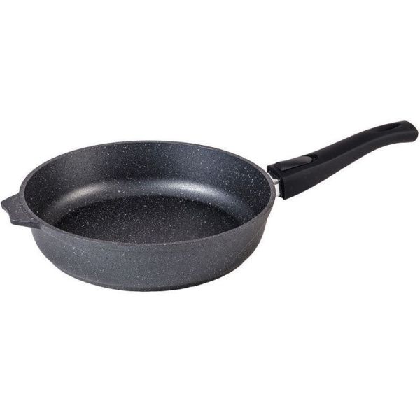 Сковорода 28см алюминий АП ГРАНИТ без крышки съемная ручка (10)