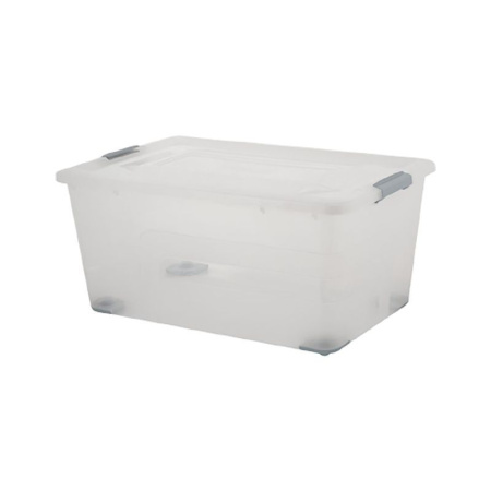 Ящик для хранения 40л 56,5*38,5*27см пластик Bergen натуральный (5)
