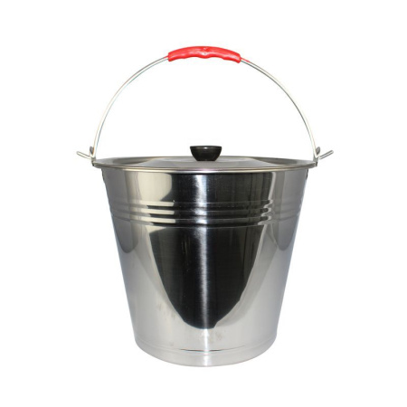 Ведро 7л нерж с крышкой AST-002-ВД-07 (40)