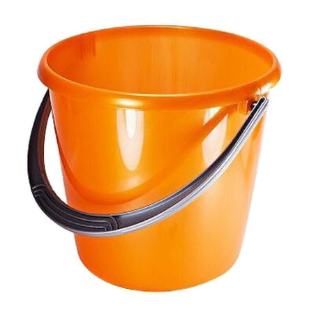 Ведро 7л пластик СОЛО перламутровое оранжевое С632 (20)