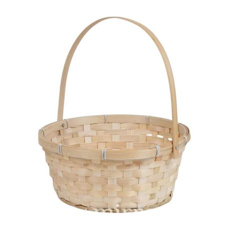 Корзина плетеная 26*12*30см бамбук натуральный (72)