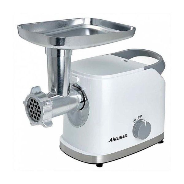 Мясорубка электрическая металл АКСИНЬЯ КС-2004 белая 3000Вт, лоток нерж.сталь (4)
