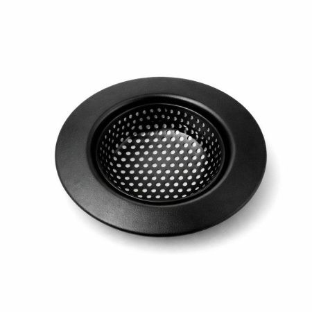 Ситечко в раковину 9см металл черный ST-2601 (360)