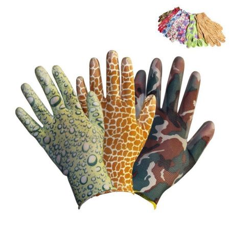 Перчатки нейлоновые разноцветные (1200)