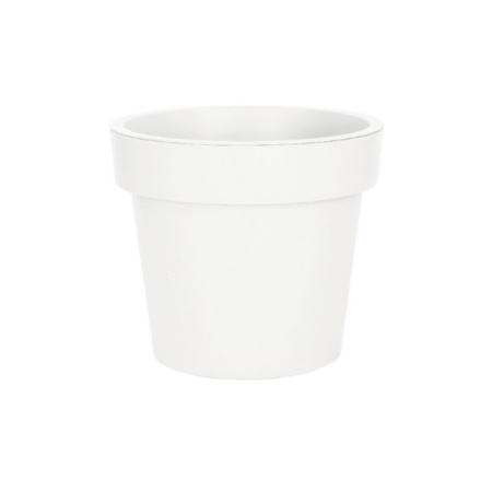Кашпо 50л 41,5*47,7см пластик ЛОФТ белый (5)