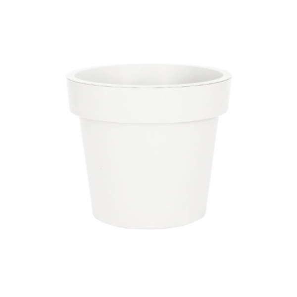 Кашпо 50л 41,5*47,7см пластик ЛОФТ белый (5)