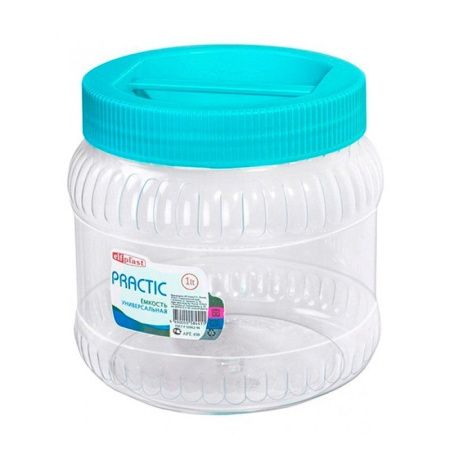 Банка ПЭТ 1,5л Practic круглая с ручкой (12)