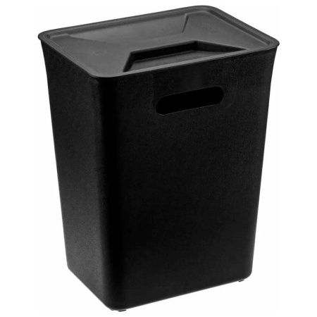 Набор контейнеров для раздельного сбора мусора 6л/12л пластик черный (6)