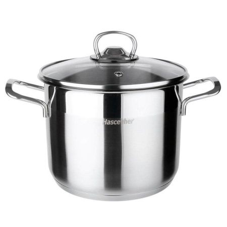 Кастрюля высокая 8,5л (24*19/дно d22см) нерж.сталь Anett ст.крышка 3TTCKK0824002