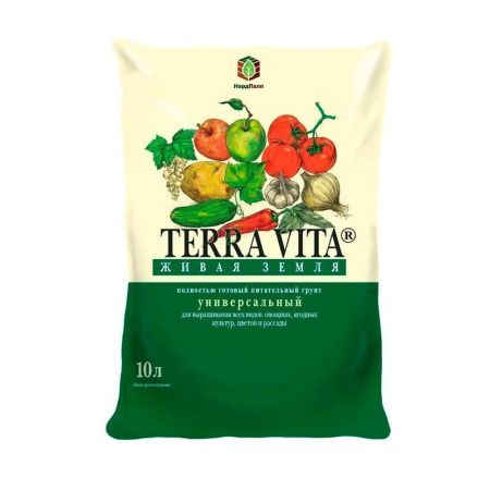 Земля живая универсальная 10л торфогрунт, вес пакета 4,4кг Фарт (5) 5170
