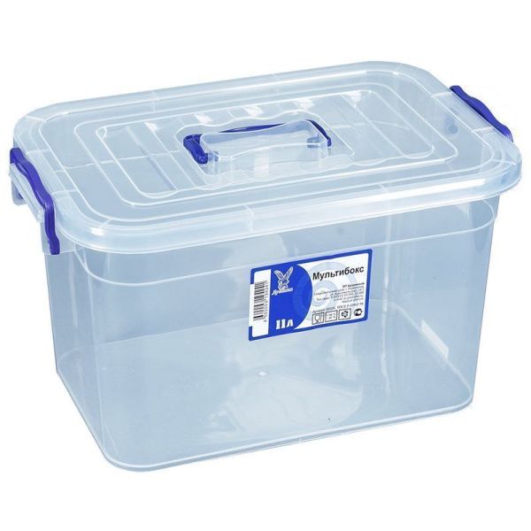 Контейнер пищевой 11л 35,5*23*20см пластик МУЛЬТИБОКС прозрачный (20)
