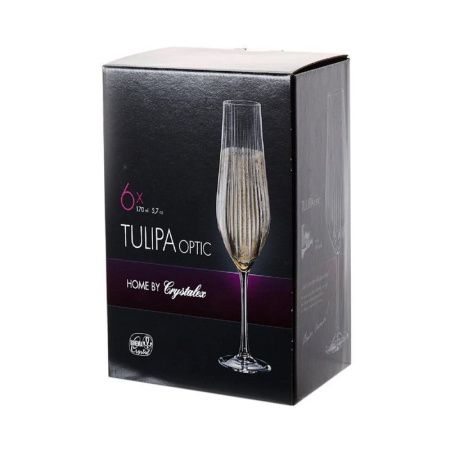 Бокалы для шампанского набор 6шт 170мл стекло ТУЛИПА opt (8)