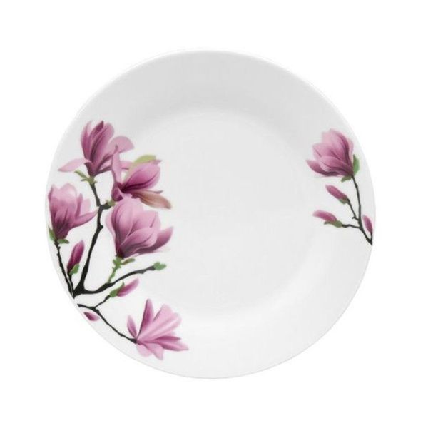 Тарелка мелкая 20см фарфор КРОКУС плоская круглая (12/72)