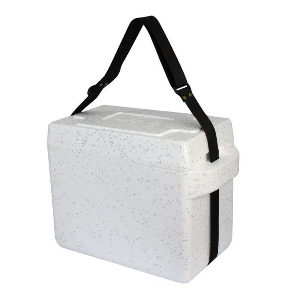 Термобокс полистирол 14л Icetime белый/мрамор (6)
