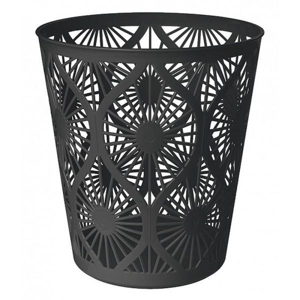 Корзина для бумаг 10л 256*280мм пластик черный (15)