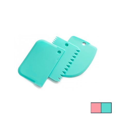 Шпатель кондитерский набор 3шт пластик Biscuit BSC-01-V (12)