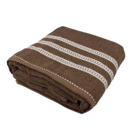 Полотенце махровое 70*140см ПОРТО коричневый