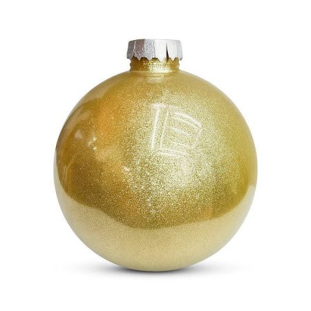 Игрушка новогодняя на елку ШАР 15см пластик золото (48) JC-17237