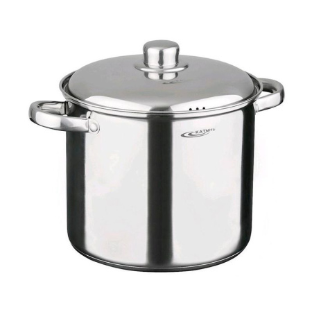 Кастрюля 15л нерж.сталь ГРЕТТА мет.крышка d30м толщина стенок 0,6мм индукция KT04-D-150 (2)