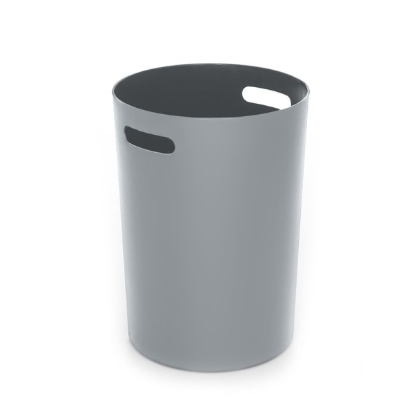 Контейнер для мусора 12л пластик SТИЛЪ светло-серый (20)