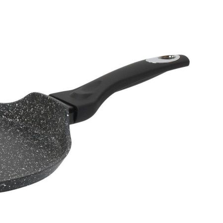 Сковорода блинная 24см h1,8см кованый алюминий АП 4-х слойное ANTLIA черный гранит индукция (6)