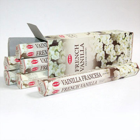 Благовония шестигранник 20 палочек HEM French Vanilla Французская ваниль 186FV (6)