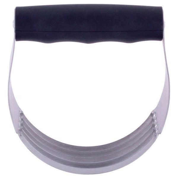 Тесторезка 11,5*12*3,8см нерж.сталь с силиконовой ручкой (96)