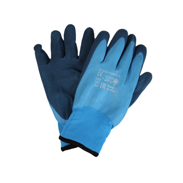 Перчатки утепленные, влагозащитные Морозко-40 латекс/мех (рыбалка, охота, строительство) (360)