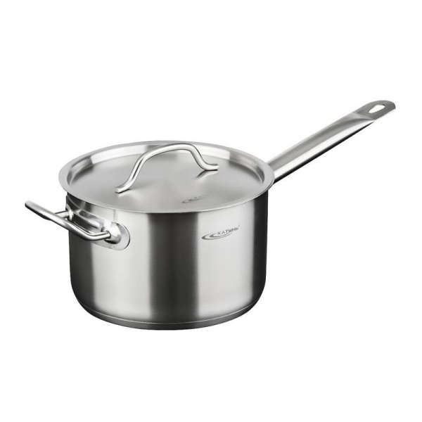 Сотейник 3,7л нерж.сталь ОБЩЕПИТ-ШЕФ с мет.крышкой d20см, h12,5см с 2-мя ручками ТРС КТ-ОБ-КК-20 (2)