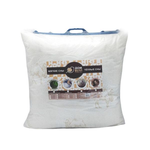 Подушка 70*70 заменитель верблюжьей шерсти (п/э 70, пакет) ДомВелл