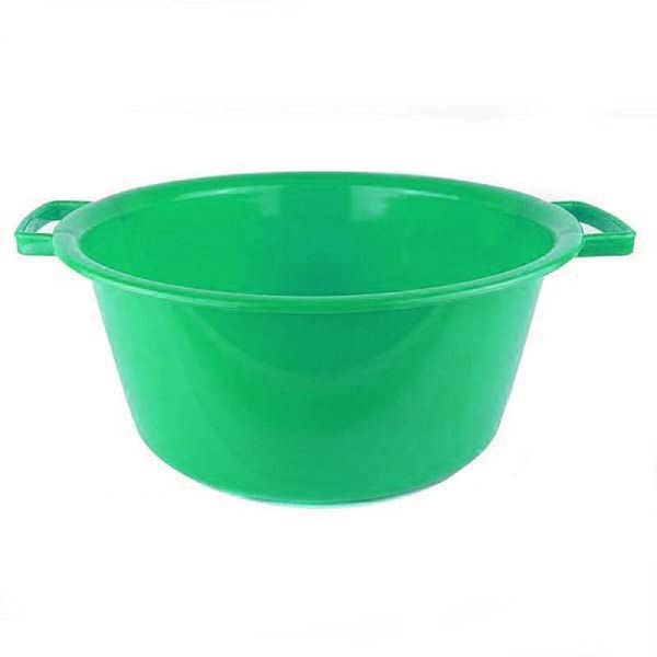 Таз 12л пластик зеленый/салатовый ударопрочный круглый для садово-огородный работ (15)
