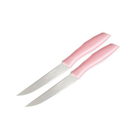 Ножи набор 2шт 10,5/21см нерж.сталь розовый (600) JC-15557