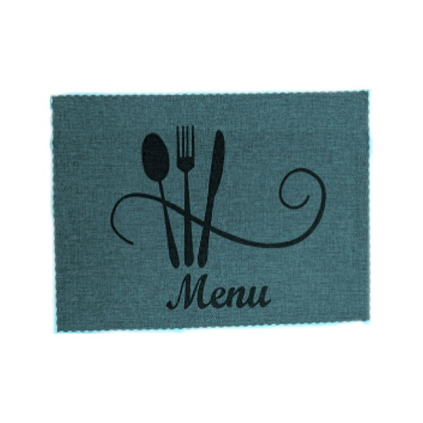 Салфетка сервировочная 44*29см ПВХ MENU синяя JC-15487 (300)