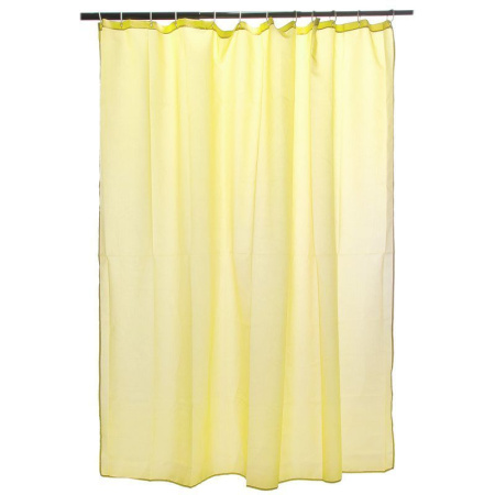 Штора для ванной ПВХ 180*180 РЕ 0,1мк желтая JC-6060 (60)