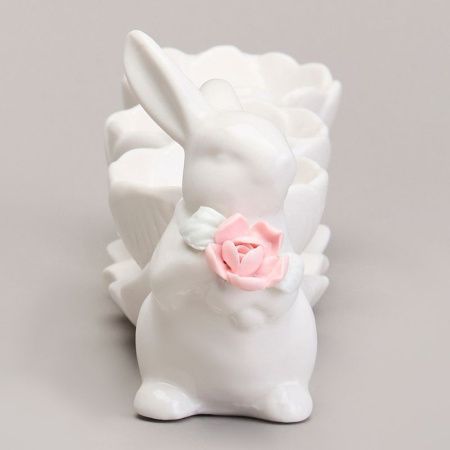 Подставка для яиц (на 3шт) 20,3*5*8,5см фарфор (56)