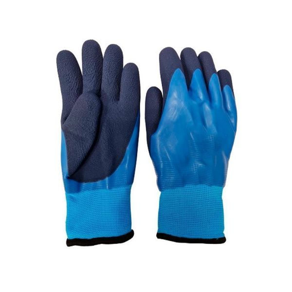 Перчатки рабочие нитриловые утепленные -30С полный облив синие ST-1428 (360)